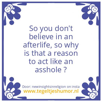 Tegeltje: Asshole..