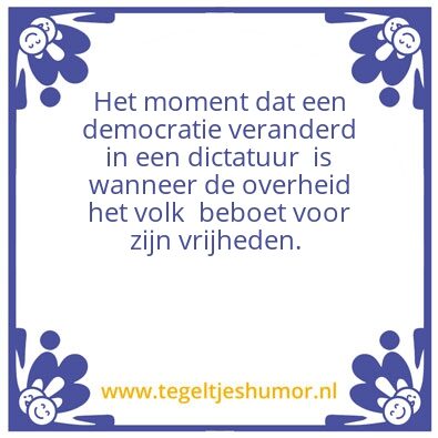 Tegeltje: Vrijheid