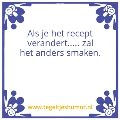 Tegeltje: recept