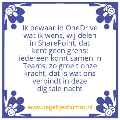 Tegeltje: MS 365