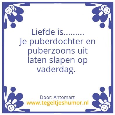Tegeltje: Vaderdag