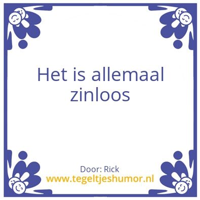 Tegeltje: Wijsheid