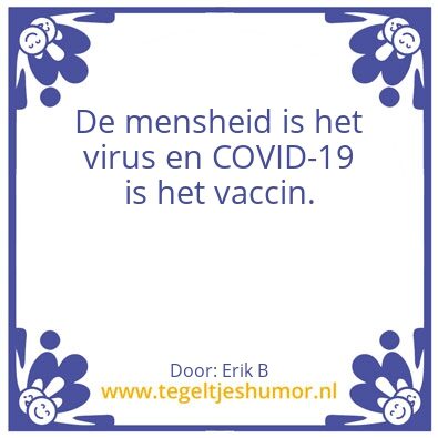 Tegeltje: COVID-19 VACCIN