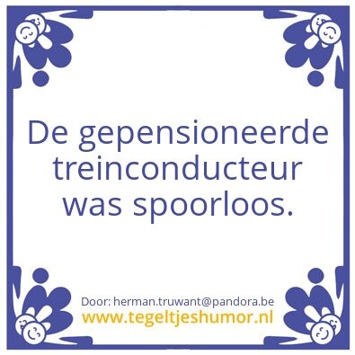 Tegeltje: aansporen