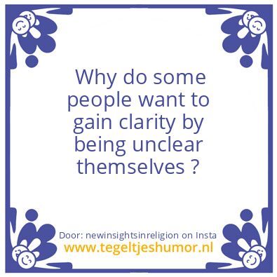 Tegeltje: Why, oh why,
