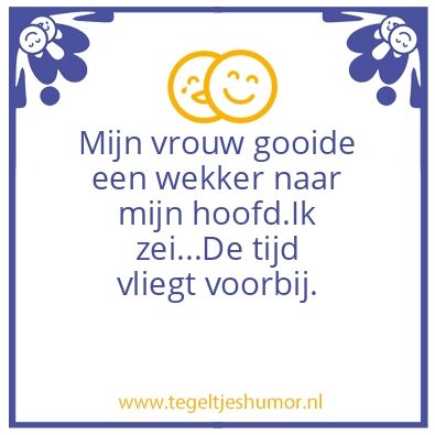 Tegeltje: Tijd.