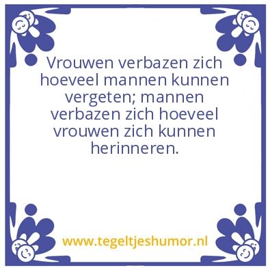 Tegeltje: Verbazen