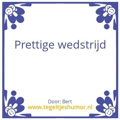 Tegeltje: Bert