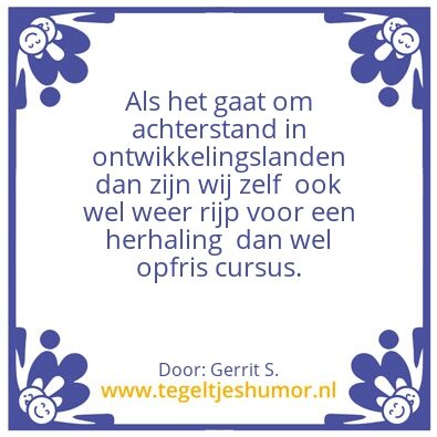 Tegeltje: Ik ben Gerrit.