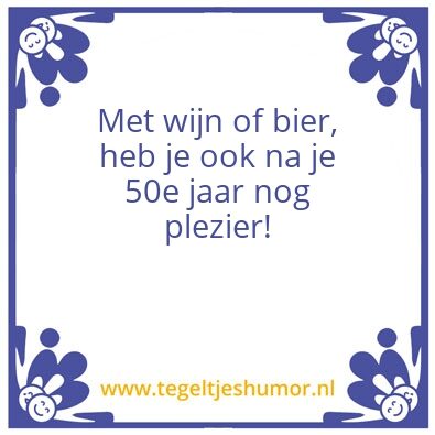 Tegeltje: Bier