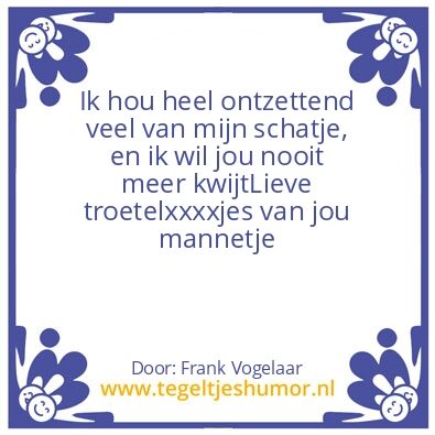 Tegeltje: liefde