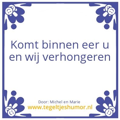 Tegeltje: Vivahollandia