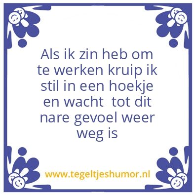 Tegeltje: Test