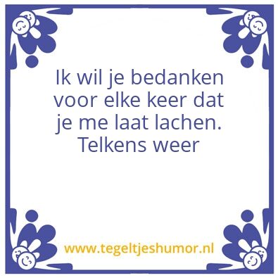 Tegeltje: Lief