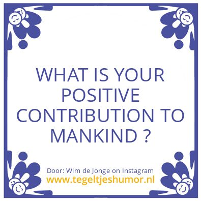 Tegeltje: “Change”
