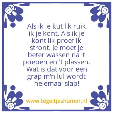 Tegeltje: Beter wassen