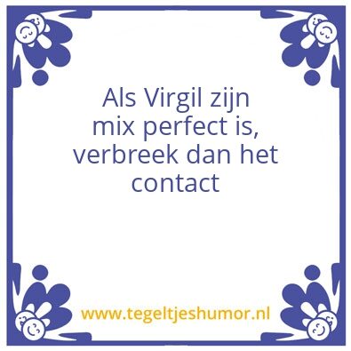 Tegeltje: Virgil