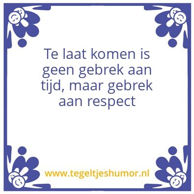 Tegeltje: Tijd