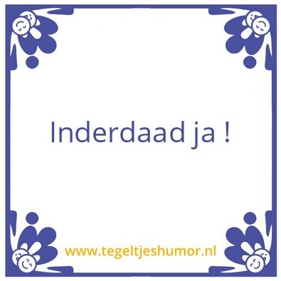 Tegeltje: .