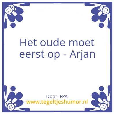 Tegeltje: Pensioen