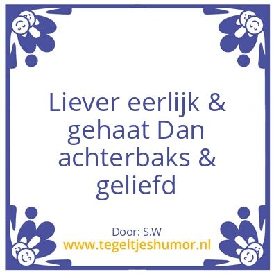 Tegeltje: …