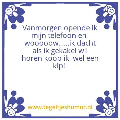 Tegeltje: Positiviteit.