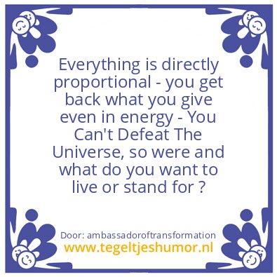 Tegeltje: directly proportiona