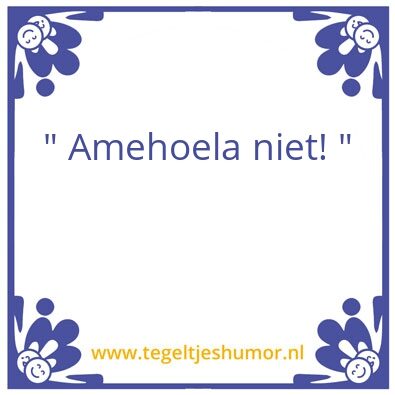 Tegeltje: Belinda