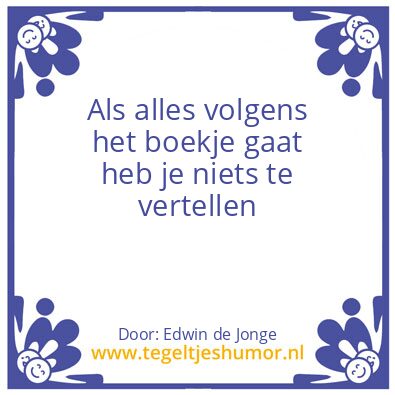 Tegeltje: Werk