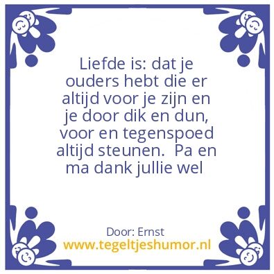Tegeltje: Liefde
