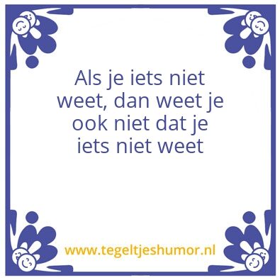 Tegeltje: Wijsheid