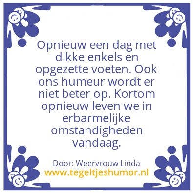 Tegeltje: Het weer