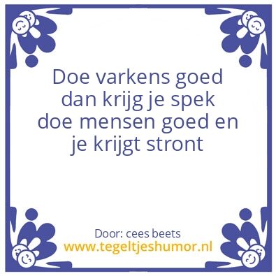 Tegeltje: varkens