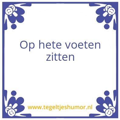 Tegeltje: Voeten