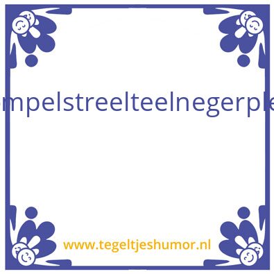 Tegeltje: Jippelstimmel