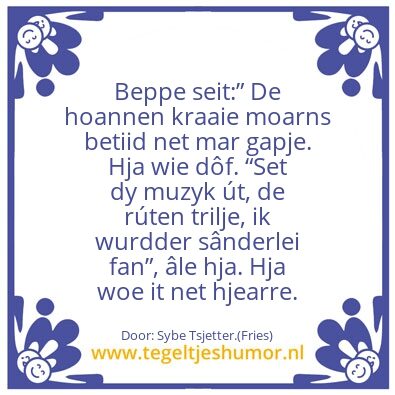 Tegeltje: Wat je niet horen kan of wilt.