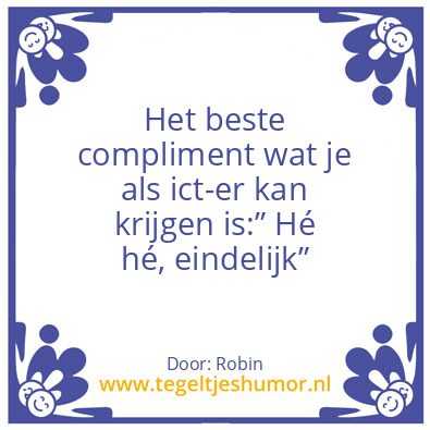 Tegeltje: ICT tegel