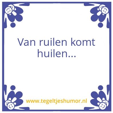Tegeltje: Huilen