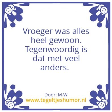 Tegeltje: M-W