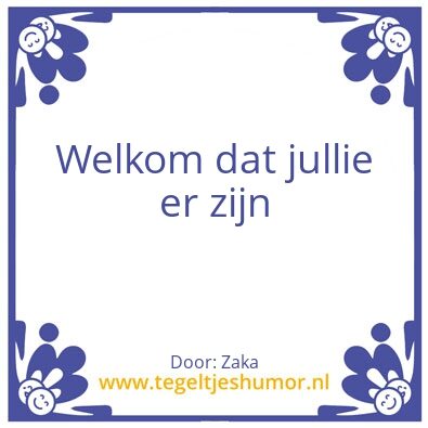 Tegeltje: WelkoM