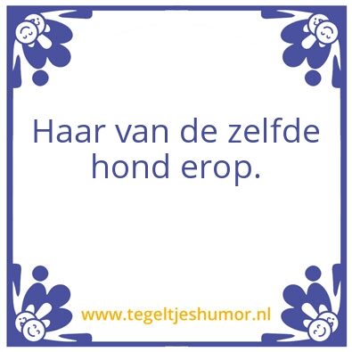 Tegeltje: Kater