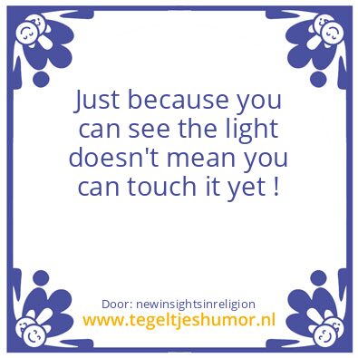 Tegeltje: Light