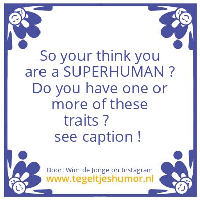 Tegeltje: So your think ?