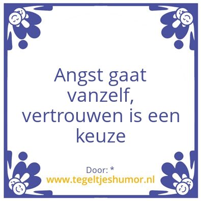 Tegeltje: *