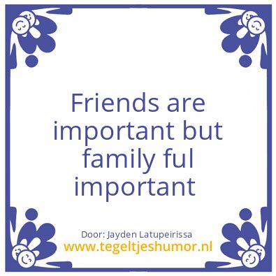 Tegeltje: Friends