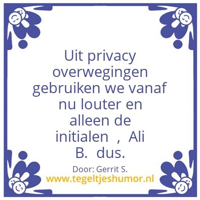 Tegeltje: Ik ben Gerrit.