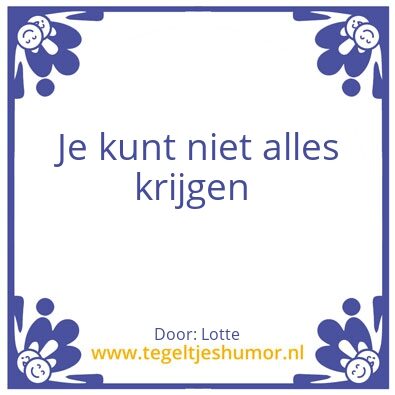 Tegeltje: Lotte