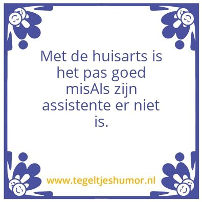 Tegeltje: Huisarts