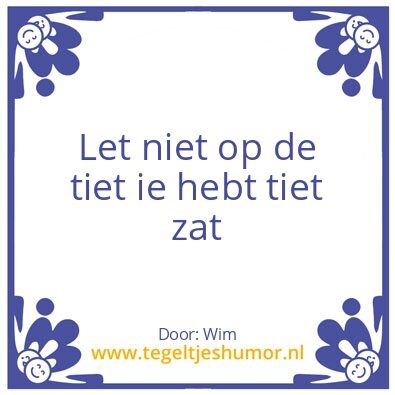 Tegeltje: Tijd