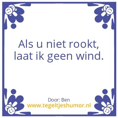 Tegeltje: Rooktegel